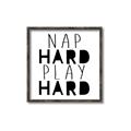Picture of Nap Hard Play Hard II _GroupedProduct_Square_Mini_ _GroupedProduct_Square_Canvas_Framed_