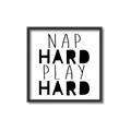 Picture of Nap Hard Play Hard II _GroupedProduct_Square_Mini_ _GroupedProduct_Square_Canvas_Framed_