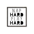 Picture of Nap Hard Play Hard II _GroupedProduct_Square_Mini_ _GroupedProduct_Square_Canvas_Framed_