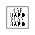 Picture of Nap Hard Play Hard II _GroupedProduct_Square_Mini_ _GroupedProduct_Square_Canvas_Framed_