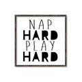 Picture of Nap Hard Play Hard II _GroupedProduct_Square_Mini_ _GroupedProduct_Square_Canvas_Framed_