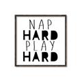 Picture of Nap Hard Play Hard II _GroupedProduct_Square_Mini_ _GroupedProduct_Square_Canvas_Framed_