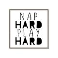 Picture of Nap Hard Play Hard II _GroupedProduct_Square_Mini_ _GroupedProduct_Square_Canvas_Framed_