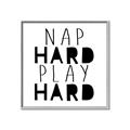 Picture of Nap Hard Play Hard II _GroupedProduct_Square_Mini_ _GroupedProduct_Square_Canvas_Framed_