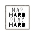 Picture of Nap Hard Play Hard II _GroupedProduct_Square_Mini_ _GroupedProduct_Square_Canvas_Framed_