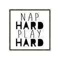 Picture of Nap Hard Play Hard II _GroupedProduct_Square_Mini_ _GroupedProduct_Square_Canvas_Framed_