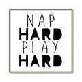 Picture of Nap Hard Play Hard II _GroupedProduct_Square_Mini_ _GroupedProduct_Square_Canvas_Framed_