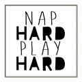 Picture of Nap Hard Play Hard II _GroupedProduct_Square_Mini_ _GroupedProduct_Square_Canvas_Framed_