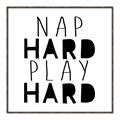 Picture of Nap Hard Play Hard II _GroupedProduct_Square_Mini_ _GroupedProduct_Square_Canvas_Framed_