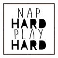 Picture of Nap Hard Play Hard II _GroupedProduct_Square_Mini_ _GroupedProduct_Square_Canvas_Framed_