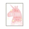 Picture of The Unicorns made me _GroupedProduct_Rectangle_Portrait_Mini_ _GroupedProduct_Rectangle_Portrait_Canvas_Framed_