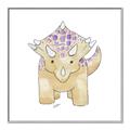 Picture of Baby Triceratops _GroupedProduct_Square_Mini_ _GroupedProduct_Square_Canvas_Framed_