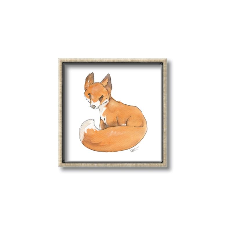 Picture of Baby Fox _GroupedProduct_Square_Mini_ _GroupedProduct_Square_Canvas_Framed_