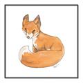Picture of Baby Fox _GroupedProduct_Square_Mini_ _GroupedProduct_Square_Canvas_Framed_