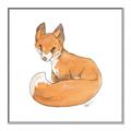 Picture of Baby Fox _GroupedProduct_Square_Mini_ _GroupedProduct_Square_Canvas_Framed_