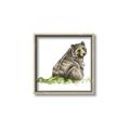 Picture of Bear in grass _GroupedProduct_Square_Mini_ _GroupedProduct_Square_Canvas_Framed_