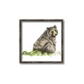 Picture of Bear in grass _GroupedProduct_Square_Mini_ _GroupedProduct_Square_Canvas_Framed_