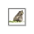 Picture of Bear in grass _GroupedProduct_Square_Mini_ _GroupedProduct_Square_Canvas_Framed_