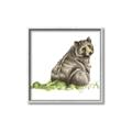 Picture of Bear in grass _GroupedProduct_Square_Mini_ _GroupedProduct_Square_Canvas_Framed_