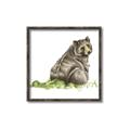Picture of Bear in grass _GroupedProduct_Square_Mini_ _GroupedProduct_Square_Canvas_Framed_