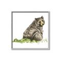 Picture of Bear in grass _GroupedProduct_Square_Mini_ _GroupedProduct_Square_Canvas_Framed_