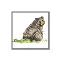 Picture of Bear in grass _GroupedProduct_Square_Mini_ _GroupedProduct_Square_Canvas_Framed_