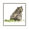 Picture of Bear in grass _GroupedProduct_Square_Mini_ _GroupedProduct_Square_Canvas_Framed_