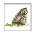 Picture of Bear in grass _GroupedProduct_Square_Mini_ _GroupedProduct_Square_Canvas_Framed_