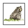 Picture of Bear in grass _GroupedProduct_Square_Mini_ _GroupedProduct_Square_Canvas_Framed_