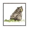 Picture of Bear in grass _GroupedProduct_Square_Mini_ _GroupedProduct_Square_Canvas_Framed_