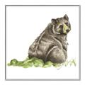 Picture of Bear in grass _GroupedProduct_Square_Mini_ _GroupedProduct_Square_Canvas_Framed_
