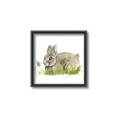 Picture of Bunny in grass _GroupedProduct_Square_Mini_ _GroupedProduct_Square_Canvas_Framed_