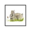 Picture of Bunny in grass _GroupedProduct_Square_Mini_ _GroupedProduct_Square_Canvas_Framed_