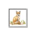 Picture of Fox in grass _GroupedProduct_Square_Mini_ _GroupedProduct_Square_Canvas_Framed_