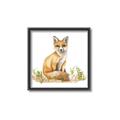 Picture of Fox in grass _GroupedProduct_Square_Mini_ _GroupedProduct_Square_Canvas_Framed_
