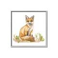 Picture of Fox in grass _GroupedProduct_Square_Mini_ _GroupedProduct_Square_Canvas_Framed_