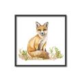 Picture of Fox in grass _GroupedProduct_Square_Mini_ _GroupedProduct_Square_Canvas_Framed_