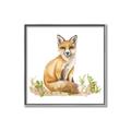 Picture of Fox in grass _GroupedProduct_Square_Mini_ _GroupedProduct_Square_Canvas_Framed_