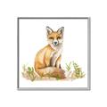 Picture of Fox in grass _GroupedProduct_Square_Mini_ _GroupedProduct_Square_Canvas_Framed_