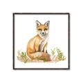 Picture of Fox in grass _GroupedProduct_Square_Mini_ _GroupedProduct_Square_Canvas_Framed_