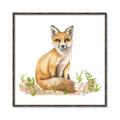 Picture of Fox in grass _GroupedProduct_Square_Mini_ _GroupedProduct_Square_Canvas_Framed_
