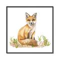 Picture of Fox in grass _GroupedProduct_Square_Mini_ _GroupedProduct_Square_Canvas_Framed_