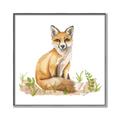 Picture of Fox in grass _GroupedProduct_Square_Mini_ _GroupedProduct_Square_Canvas_Framed_