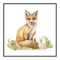Picture of Fox in grass _GroupedProduct_Square_Mini_ _GroupedProduct_Square_Canvas_Framed_