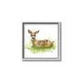 Picture of Deer in grass _GroupedProduct_Square_Mini_ _GroupedProduct_Square_Canvas_Framed_