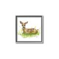 Picture of Deer in grass _GroupedProduct_Square_Mini_ _GroupedProduct_Square_Canvas_Framed_