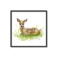 Picture of Deer in grass _GroupedProduct_Square_Mini_ _GroupedProduct_Square_Canvas_Framed_