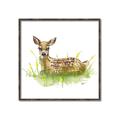 Picture of Deer in grass _GroupedProduct_Square_Mini_ _GroupedProduct_Square_Canvas_Framed_