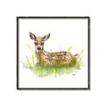 Picture of Deer in grass _GroupedProduct_Square_Mini_ _GroupedProduct_Square_Canvas_Framed_