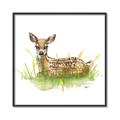 Picture of Deer in grass _GroupedProduct_Square_Mini_ _GroupedProduct_Square_Canvas_Framed_